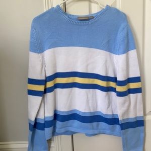 Vintage Croft & Barrow striped knitted grandma sweater
